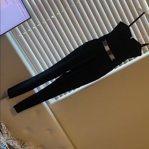 Black one piece jumpsuit